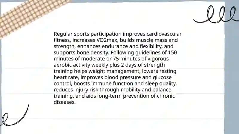 The role of sports in my life 4
