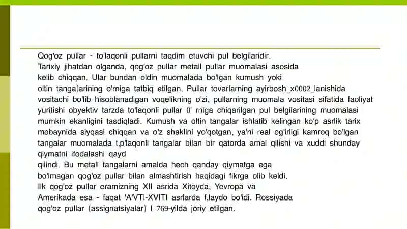 Pulning Kelib Chiqishi va Uning Mohiyati 4
