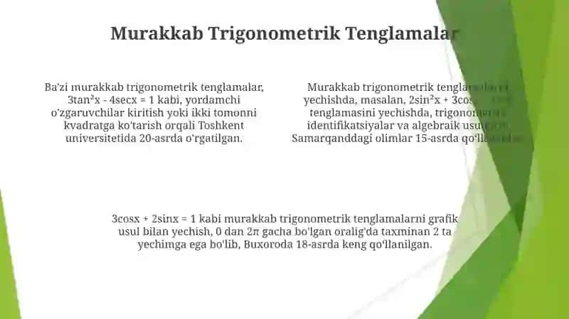 Trigonometriktenglamalar 4