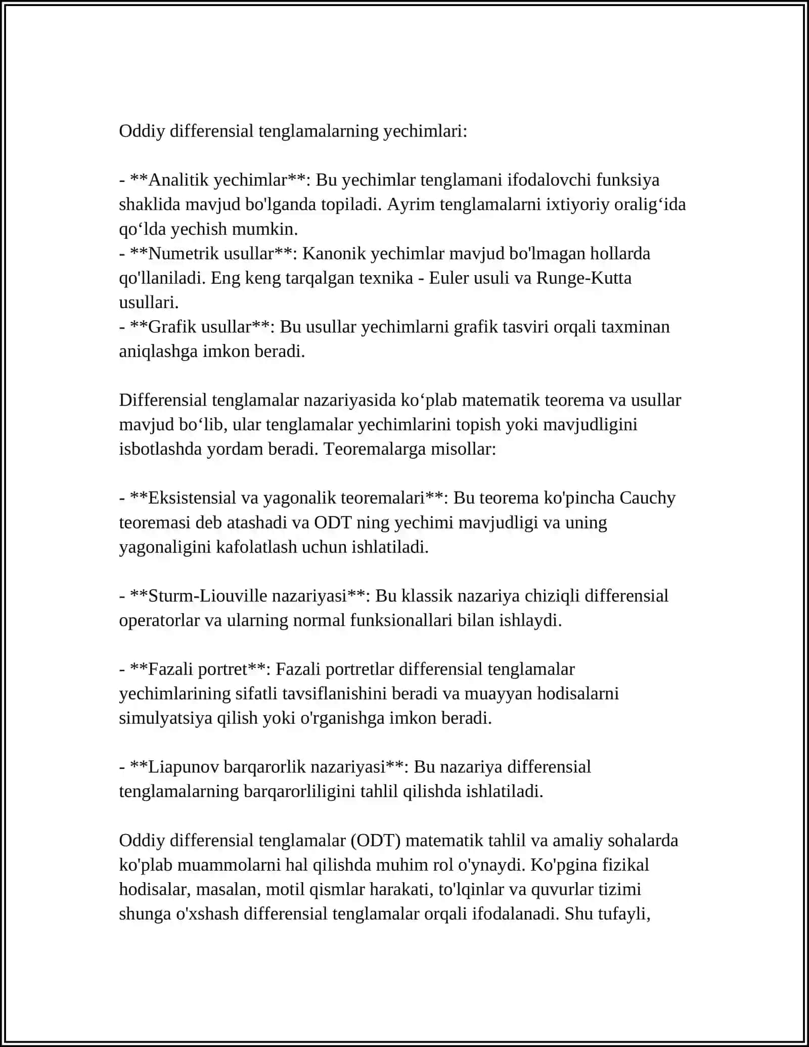 YUQORI TARTIBLI DIFFRENSIAL TENGLAMALAR 4