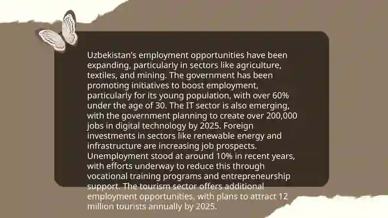 Decent work and economic growth in Uzbekistan 4