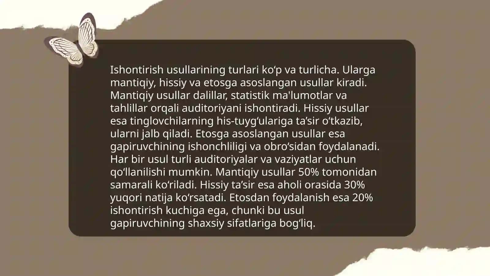Ijtimoiy pedagogikada ishontirish metodi 4