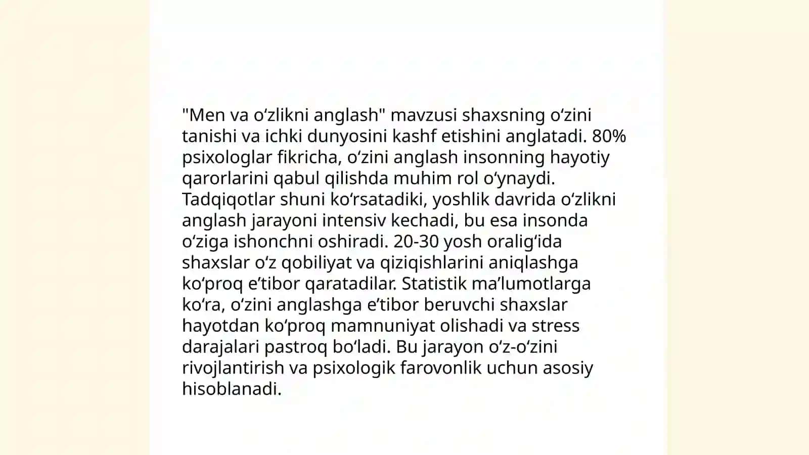 Shaxsda "Men" konsepsiyasi 4