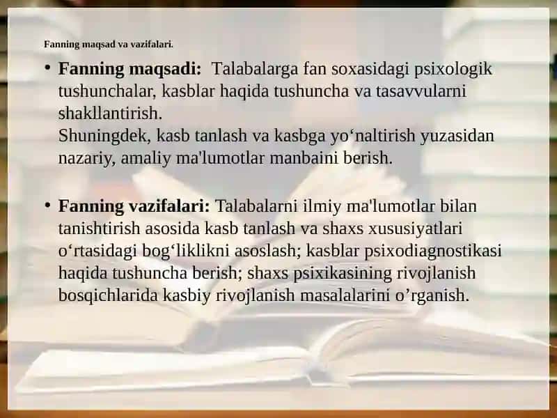 Kasb psixologiyasini boshqa fanlar bilan bog‘liqligi 4