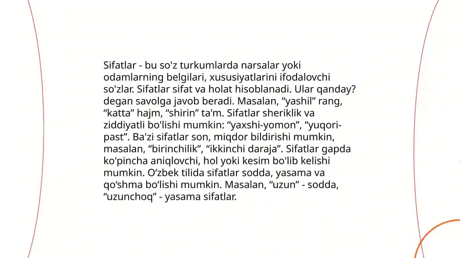 Morfologiya.Mustaqil so'zlar 4