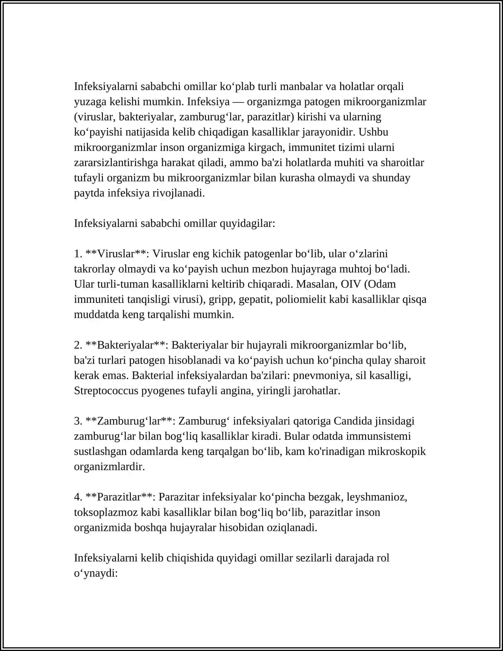 TASHQI QOPLAM IMFEKSIYALARI. QUTIRISH 4