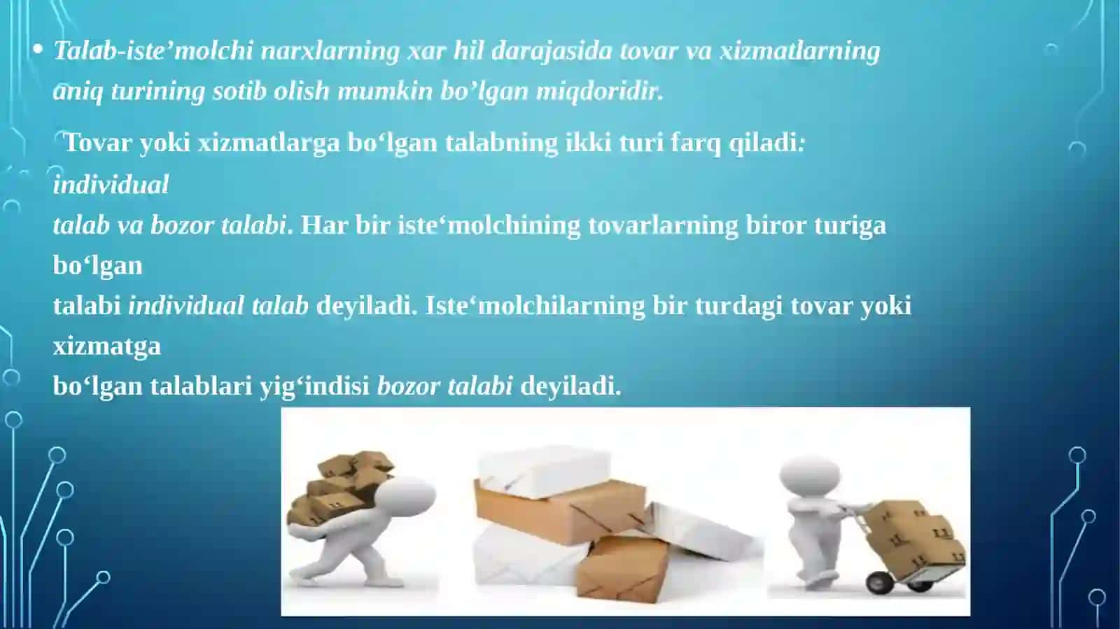 TALAB VA TAKLIF NAZARIYASI 4
