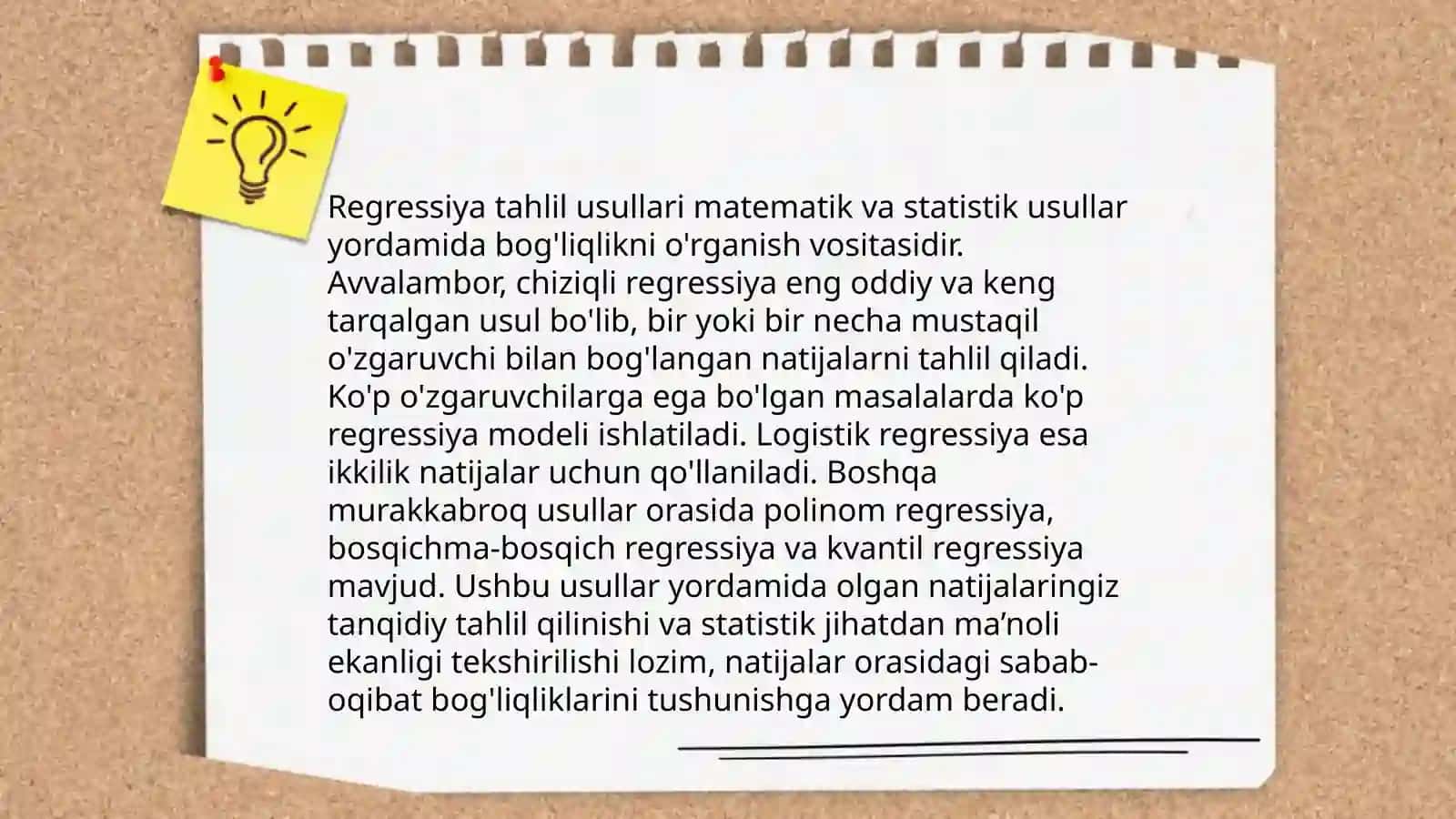 Ekonometrik modellashtirish asoslari 4