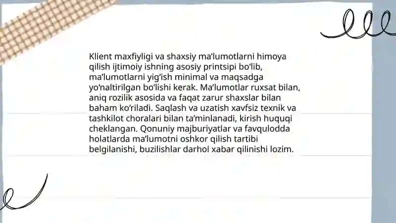 Ijtimoiy ishning kasbiy etikasi 4