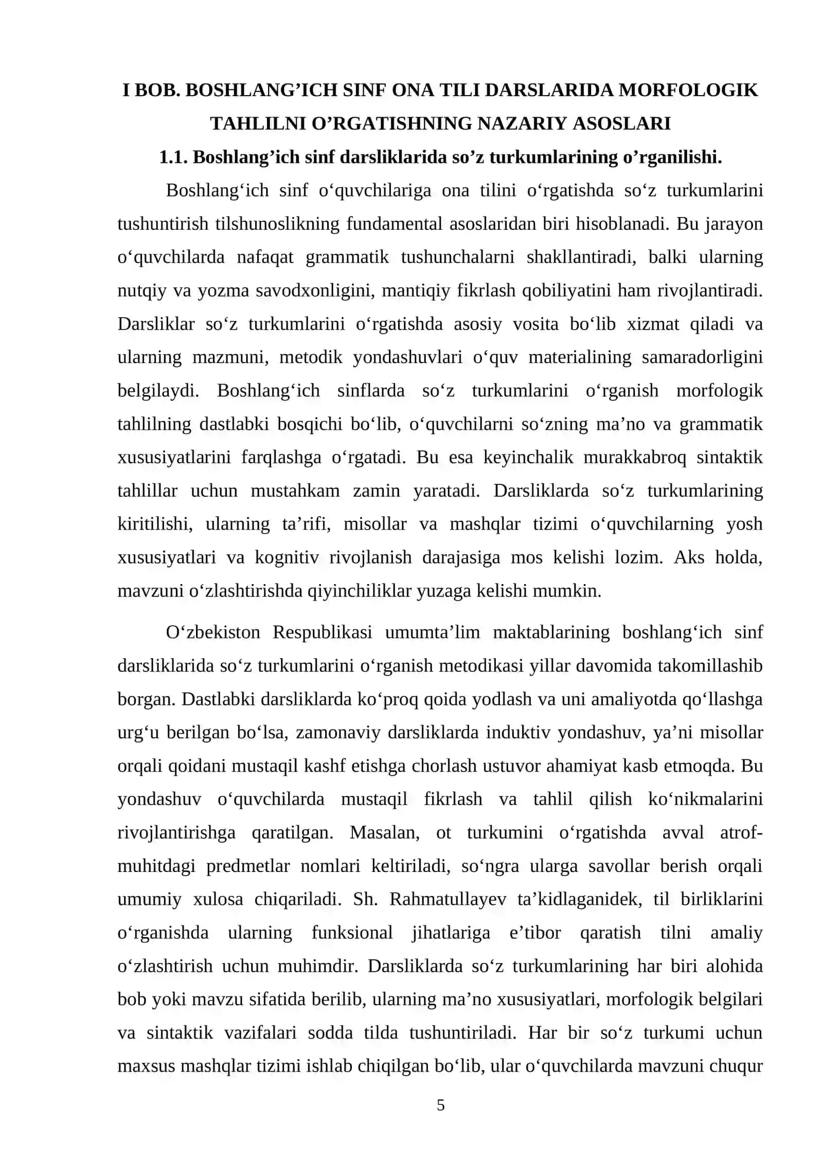 Boshlang’ich sinf o’quvchilarini morfologik tahlilga o’rgatish 4
