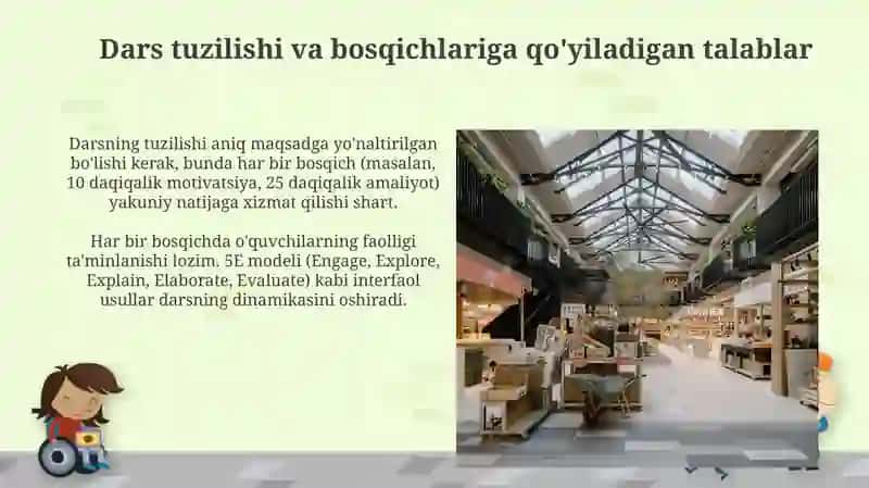 Zamonaviy dars tipologiyasi va unga qoyiladigan talablar 4