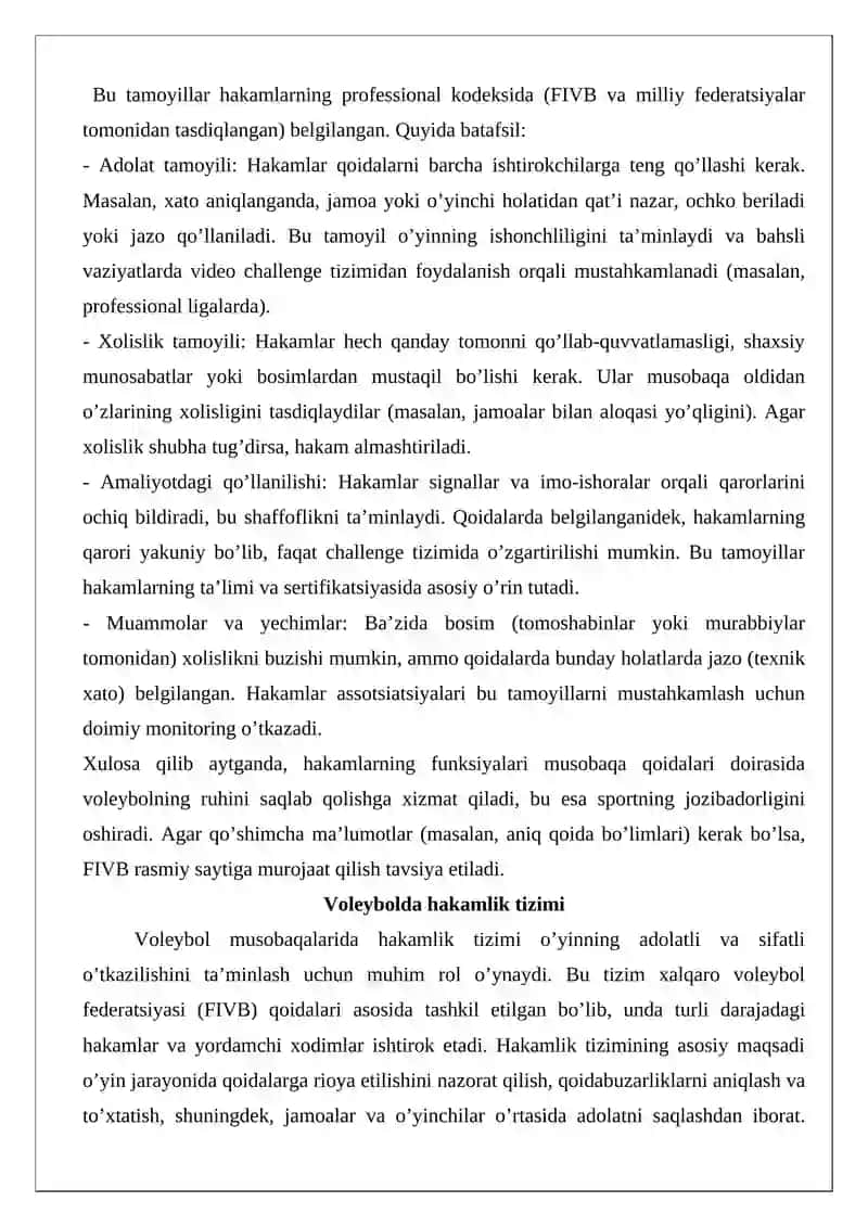 Voleybol hakamlarining funksiyalari 4