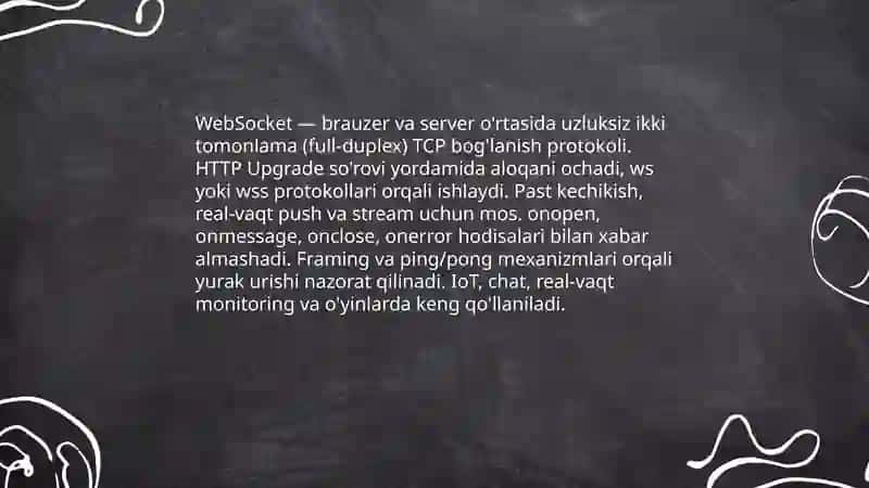 REST API orqali axborot almashish usullari 4