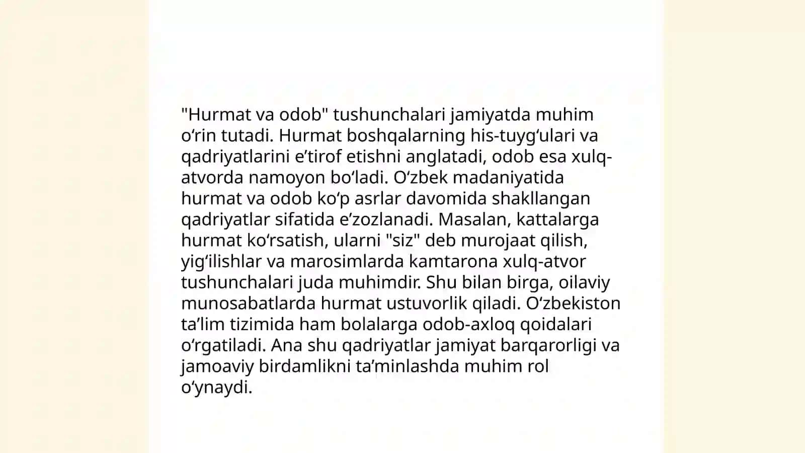 Yaxshi xulq va madaniyat 4
