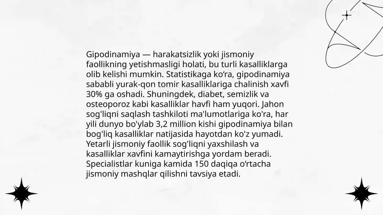 Gipodinamiya va giperdinamiya muammolarlari 4