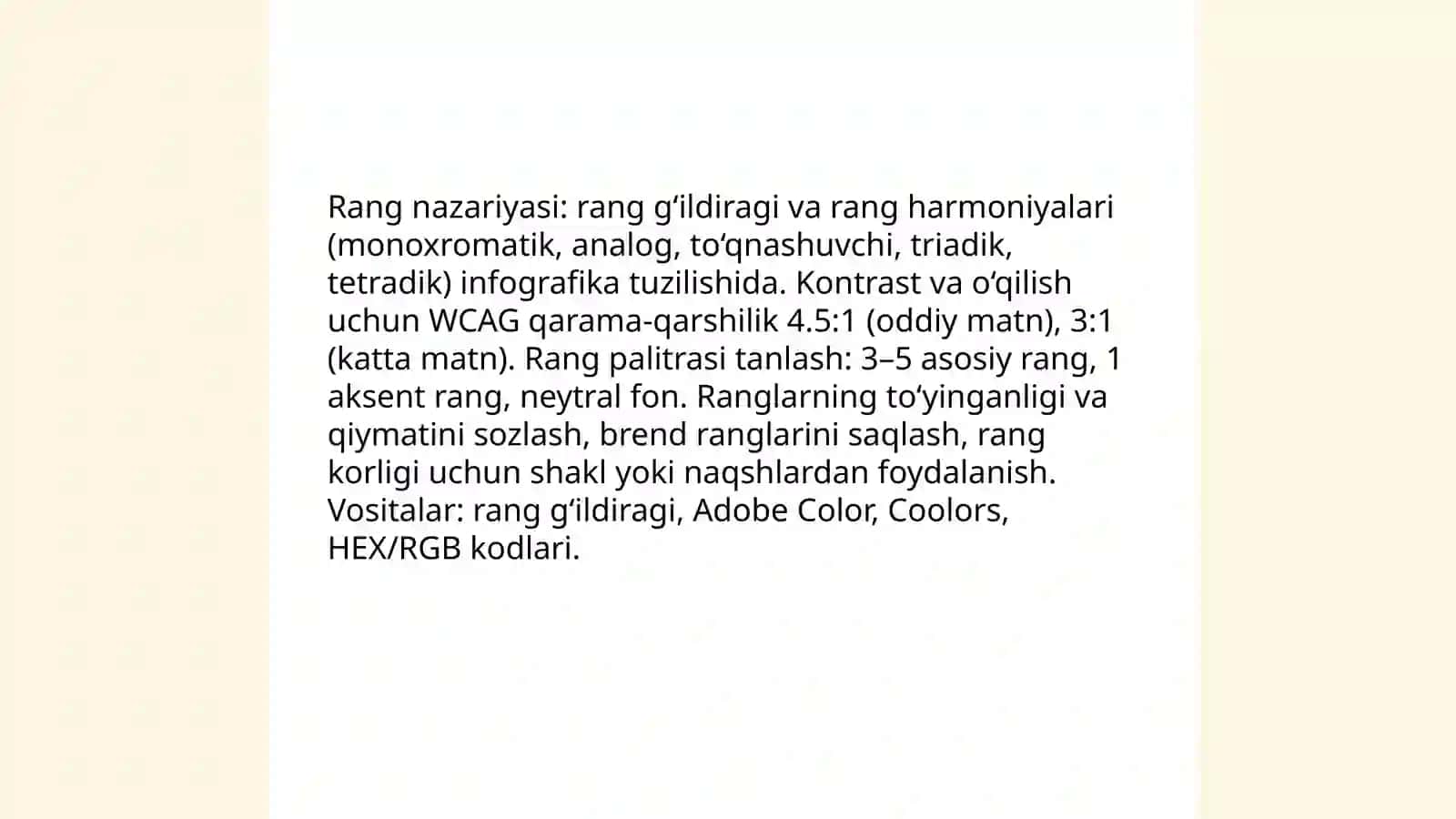 Infografikani yaratish texnologiyalari 4