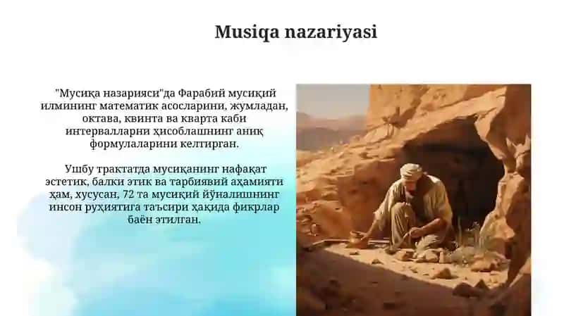 Farobiyning "Mantiq va metafizika" 4