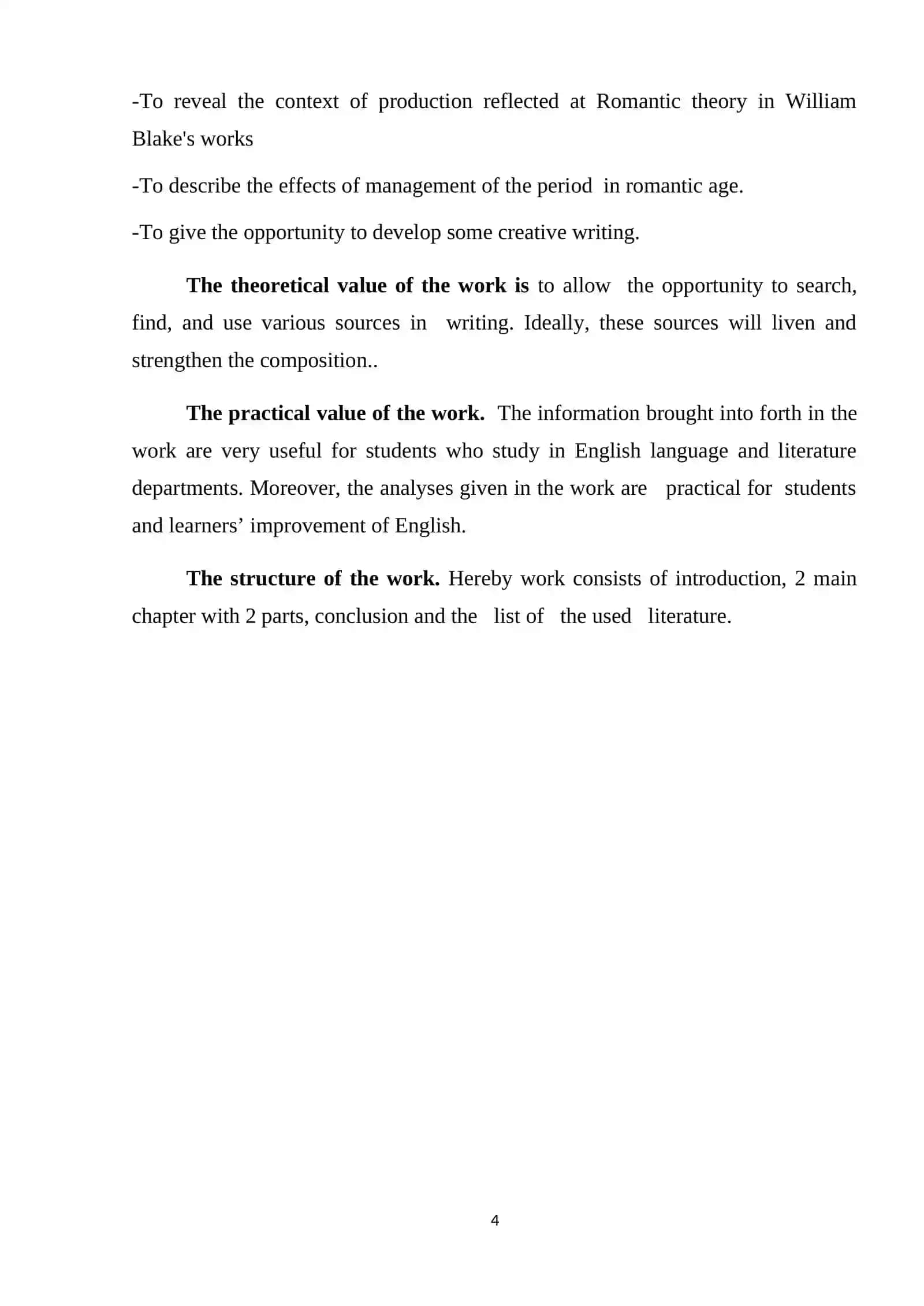 ROMANTIC THEORY IN WILLIAM BLAKE'S WORKS 4