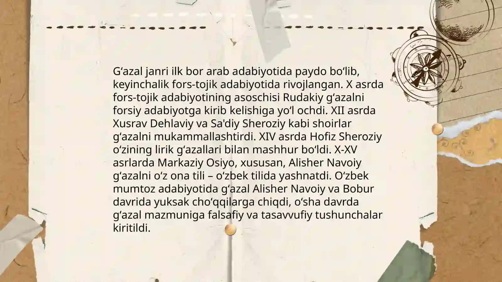 Zamonaviy oʻzbek adabiyotida gʻazal janri 4