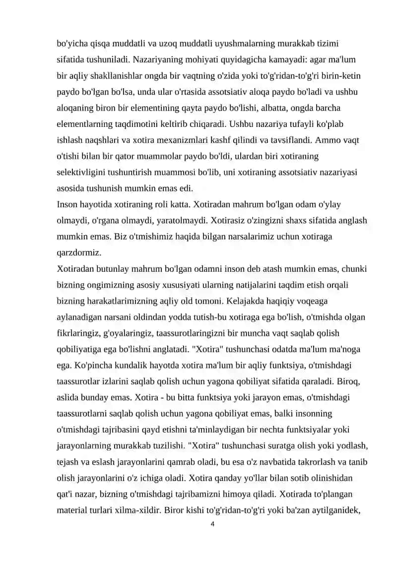 Xotiraning buziliashi va rivojlanishi 4