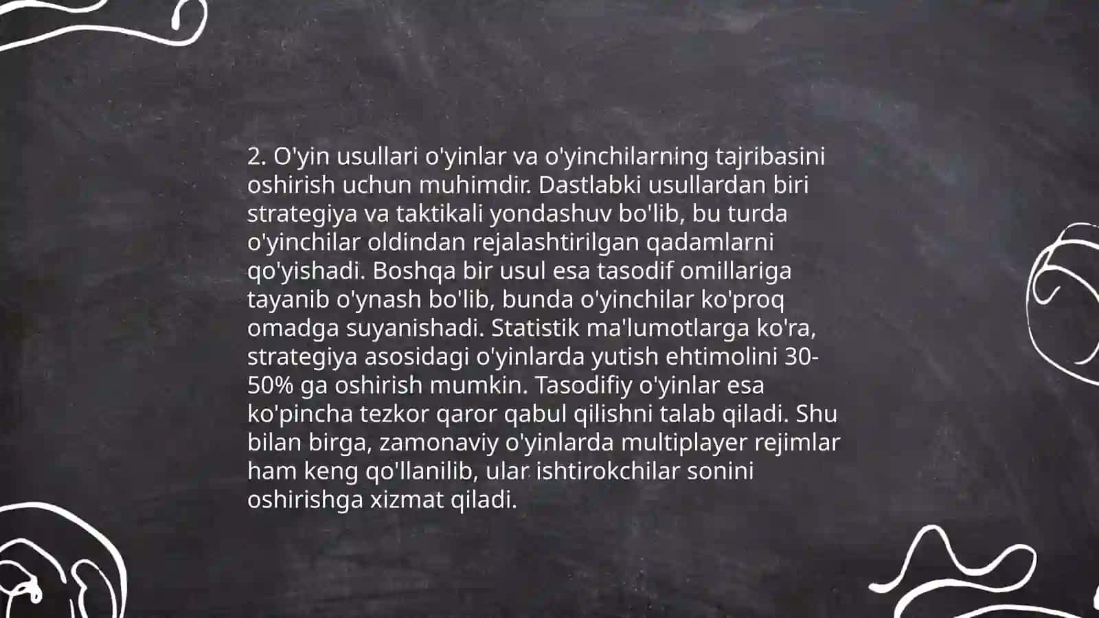 Ta'limni tashkil etishning yordamchi metodlari 4