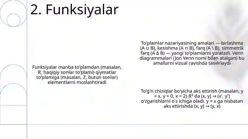 To'plamlar Operatsiyalari va Venn Diagrammalari 4