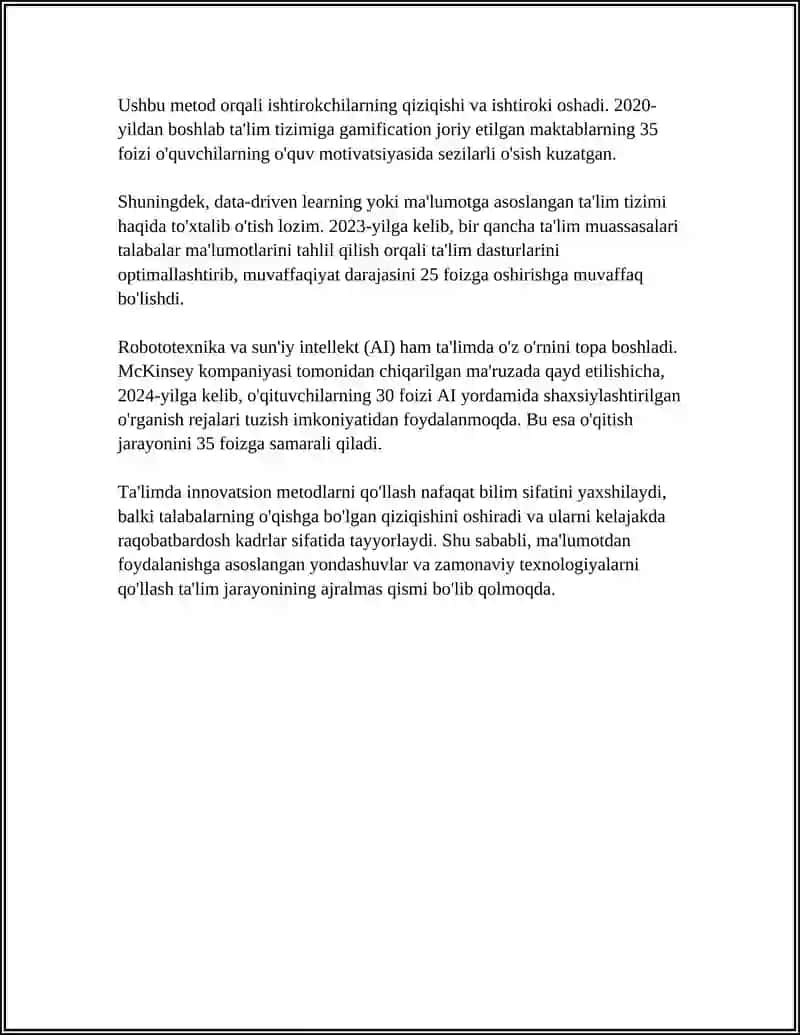 INTERFAOL TA'LIM METODLARI 4