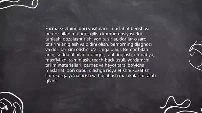 Farmatsevtning kasbiy kompetentligi 4