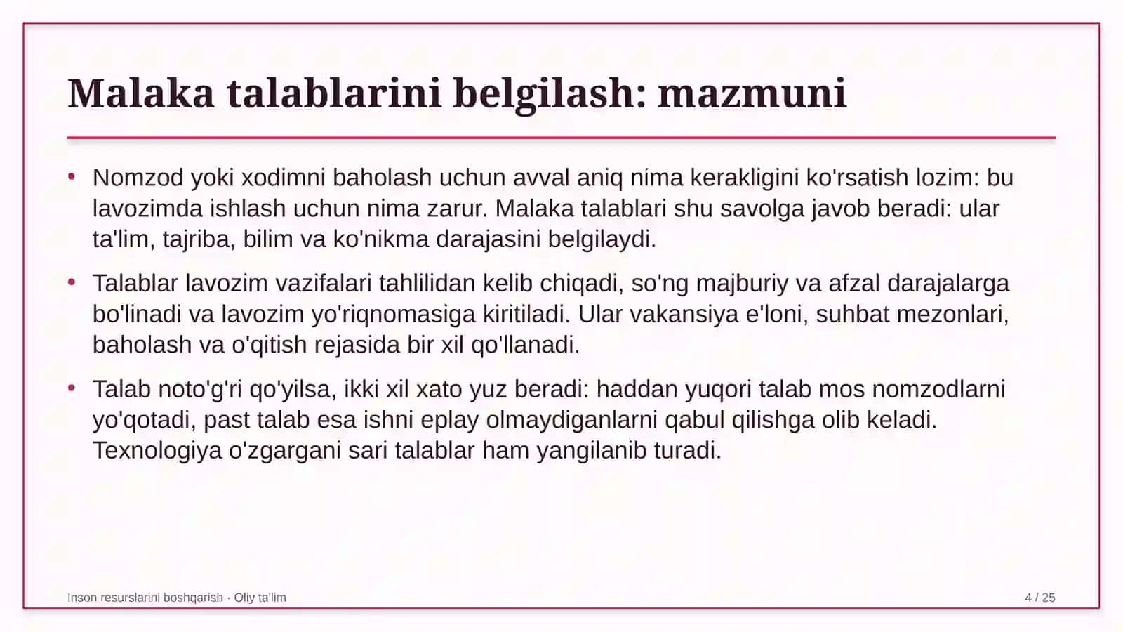bog'dorchilikda malaka talablarini belgilash 8965 4