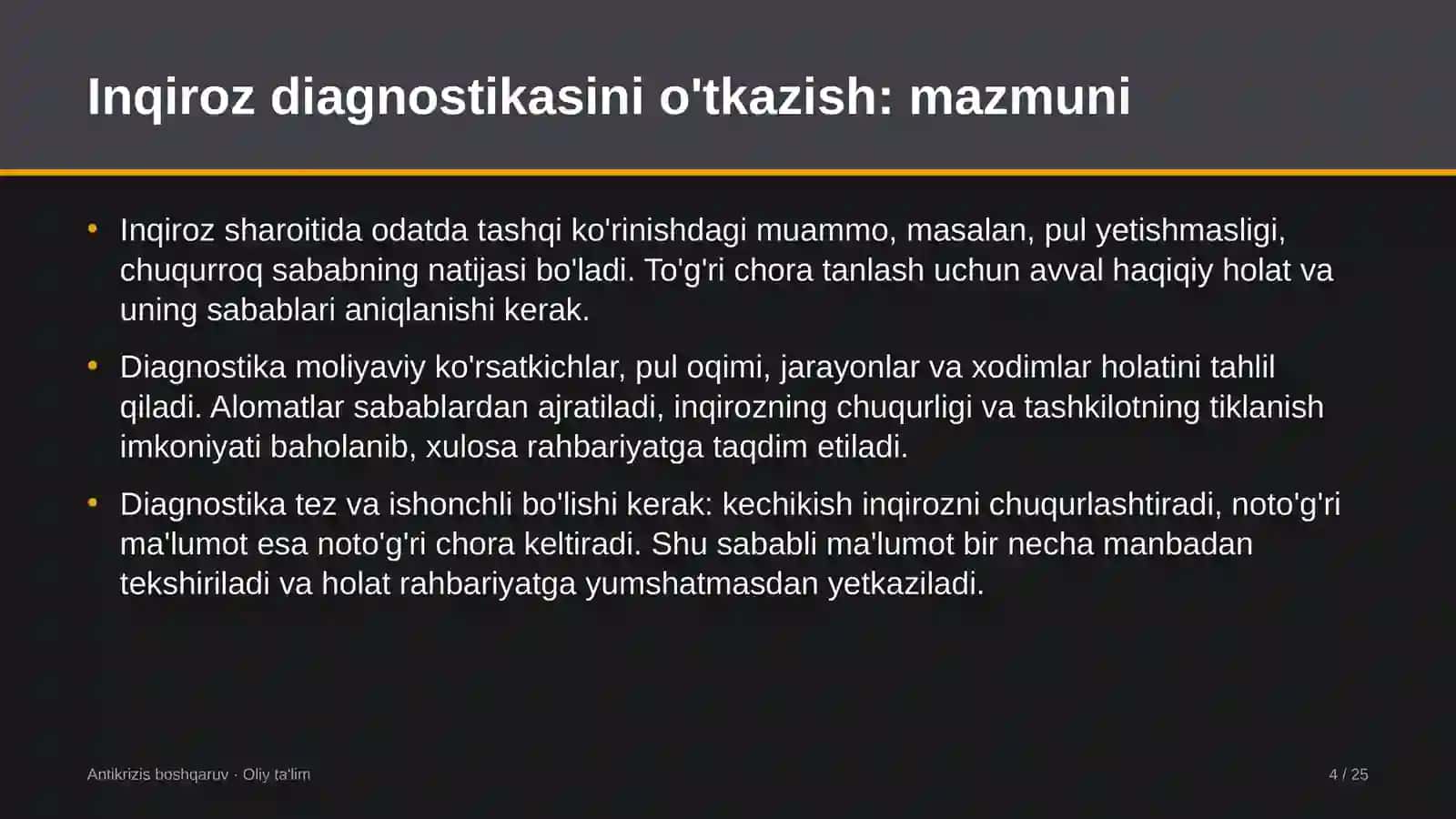 foto va video xizmatlarida inqiroz diagnostikasini o'tkazish 4900 4