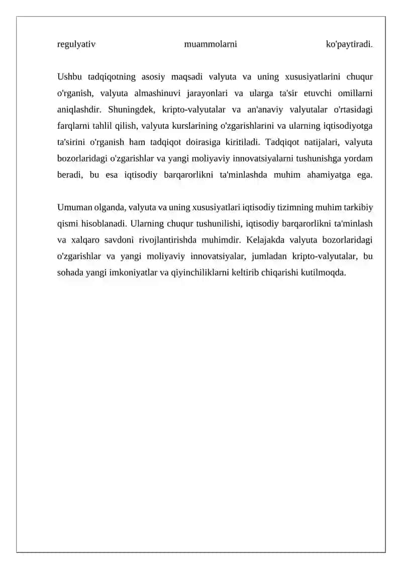Valyuta va uning xususiyatlari 4