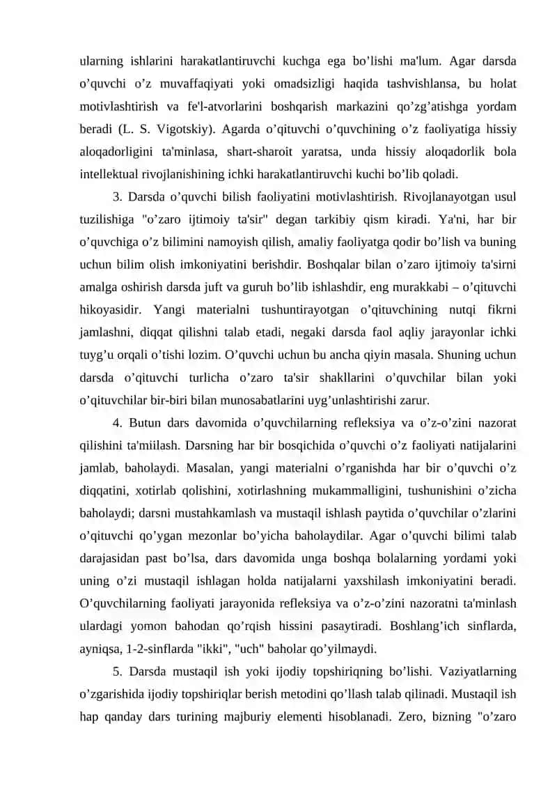 Boshlang’ich ta'lim texnologiyasi 4