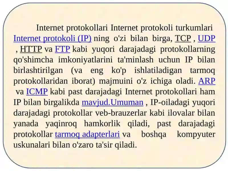 Tarmoqprotokollari 4