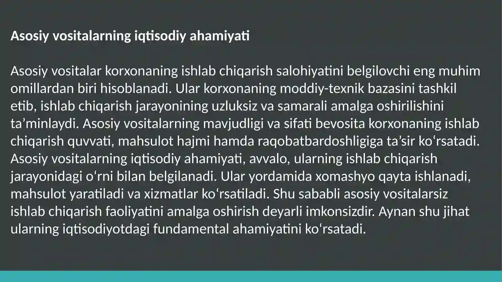 Denov Tadbirkorlik va Pedagogika Institutining Iqtisodiy Tahlil Fanidan Tayyorlagan Taqdimoti 4