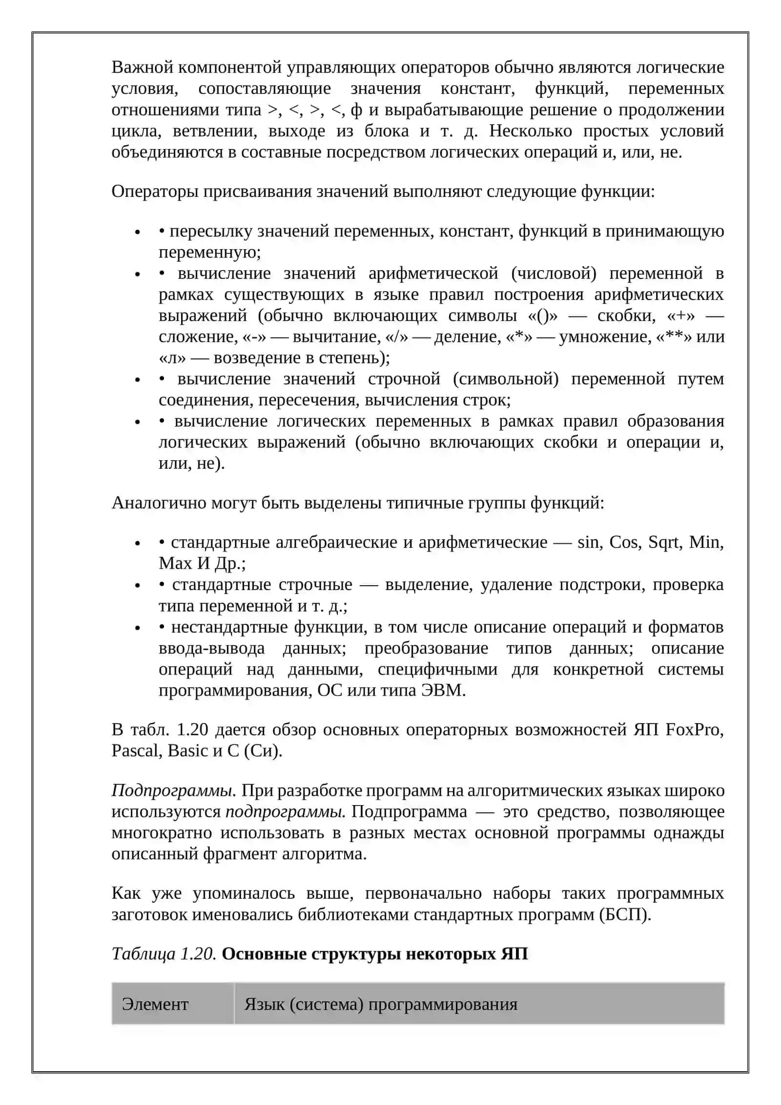 Элементы языков программирования 4