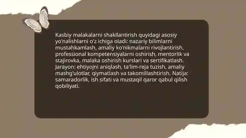 Shaxsning malaka va odatlari 4