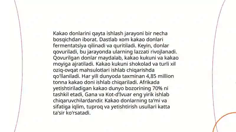 Eco-shokolad mahsulotlarini ishlab chiqarish 4