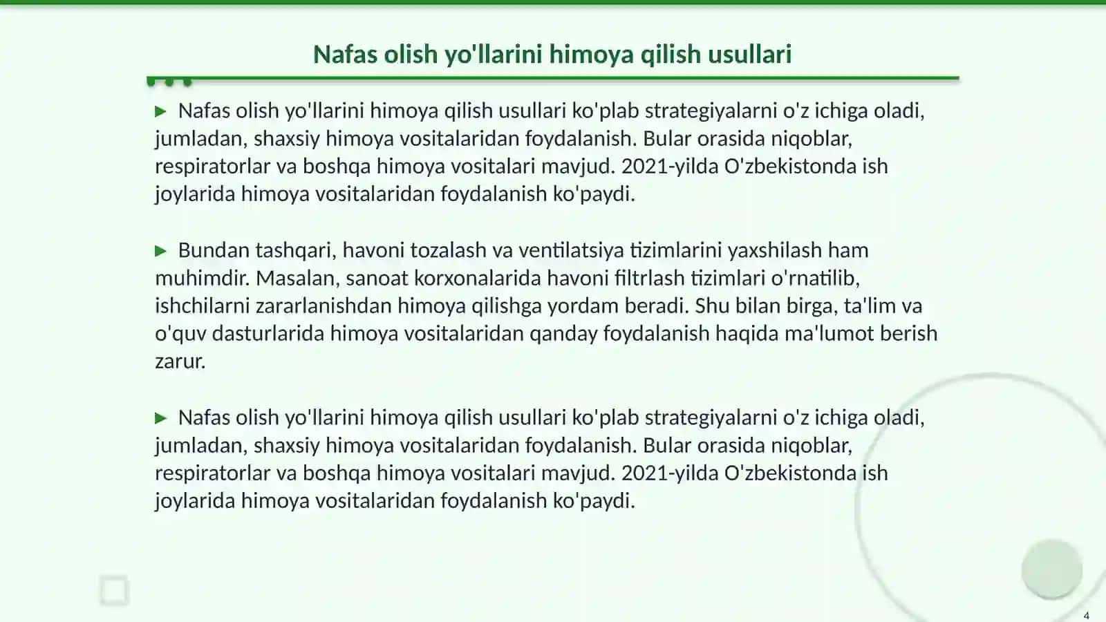 Shaxsiy himoyaviy vositalar 4