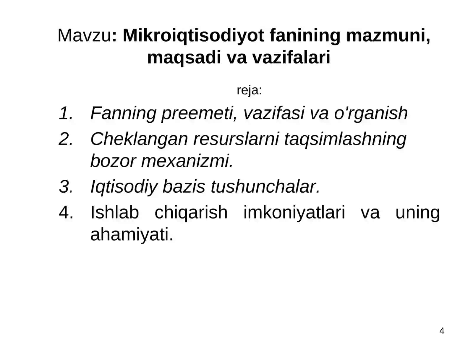 Mikroiqtisodiyot 4