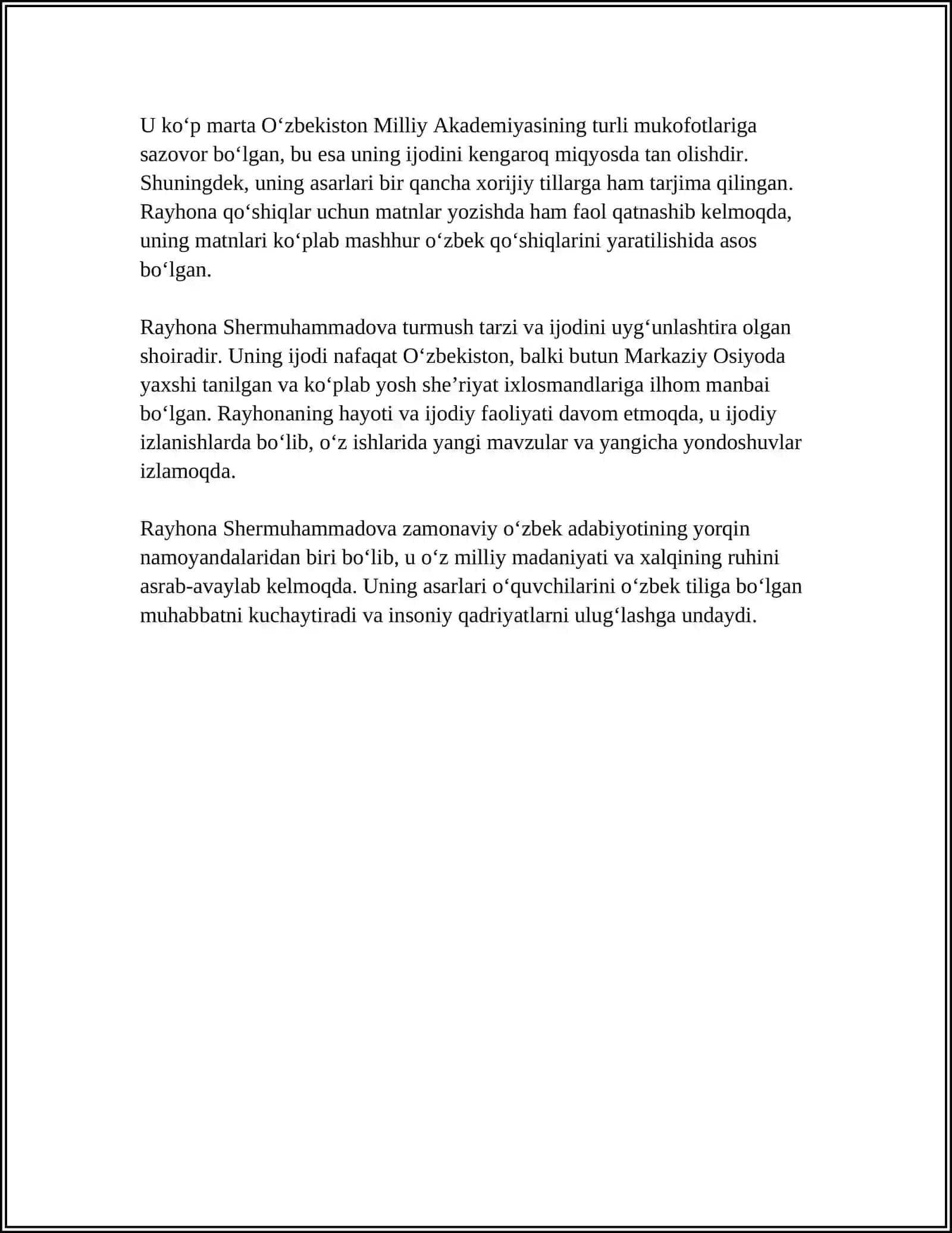 REFERAT - Rayhona Shermuhammadova 4