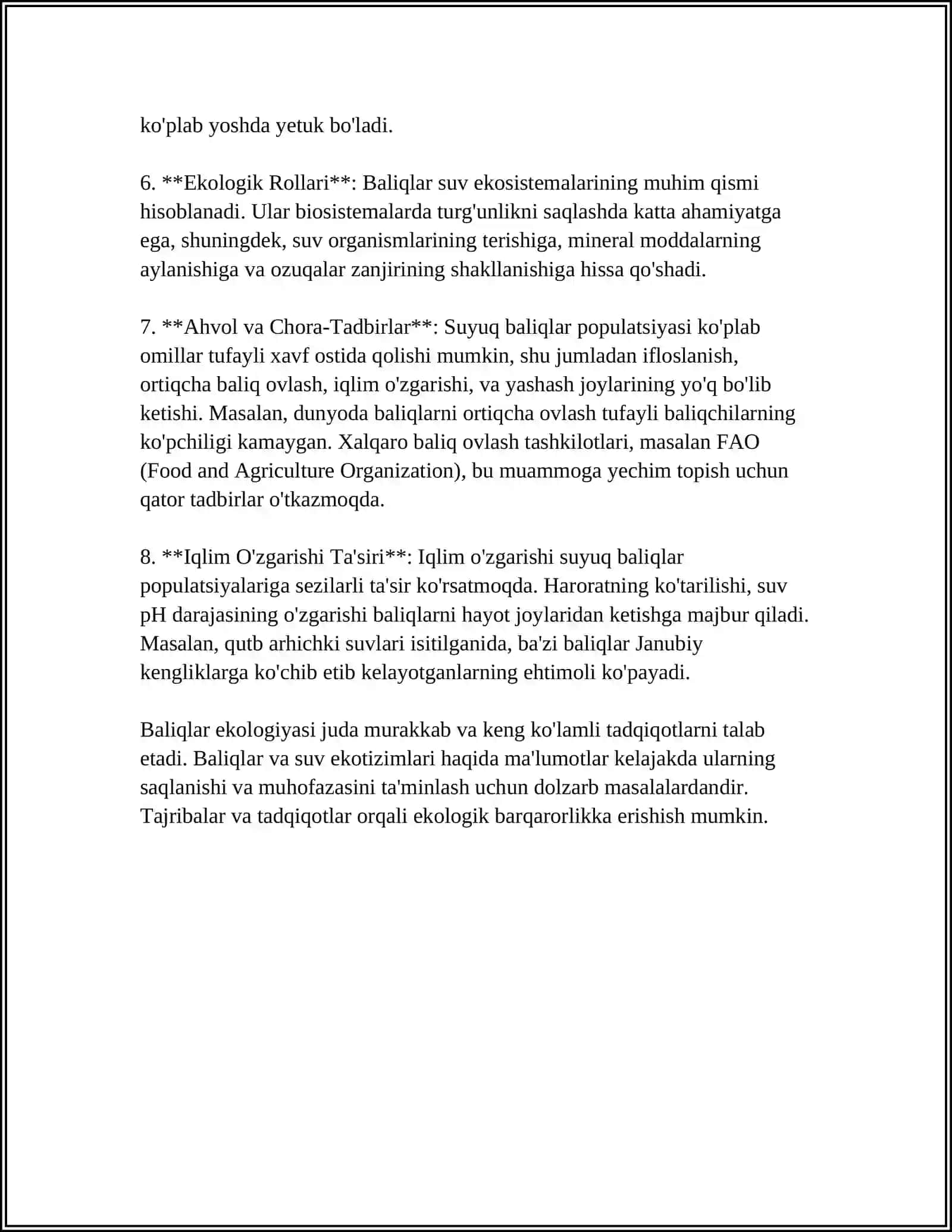 SUYAKLI BALIQLARNING EKOLOGIK GURUHLARI 4