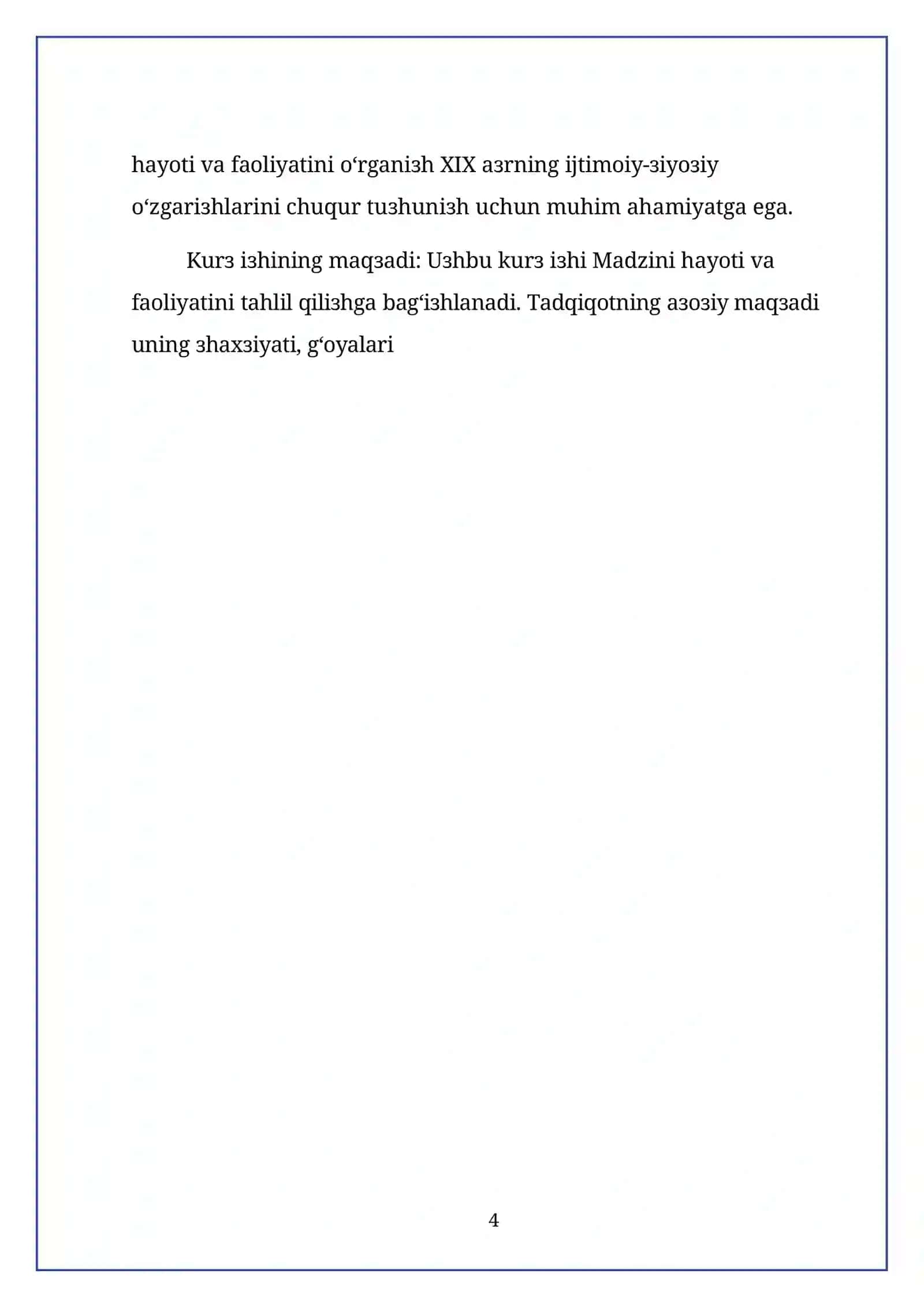 D. Madzini va uning faoliyati 4