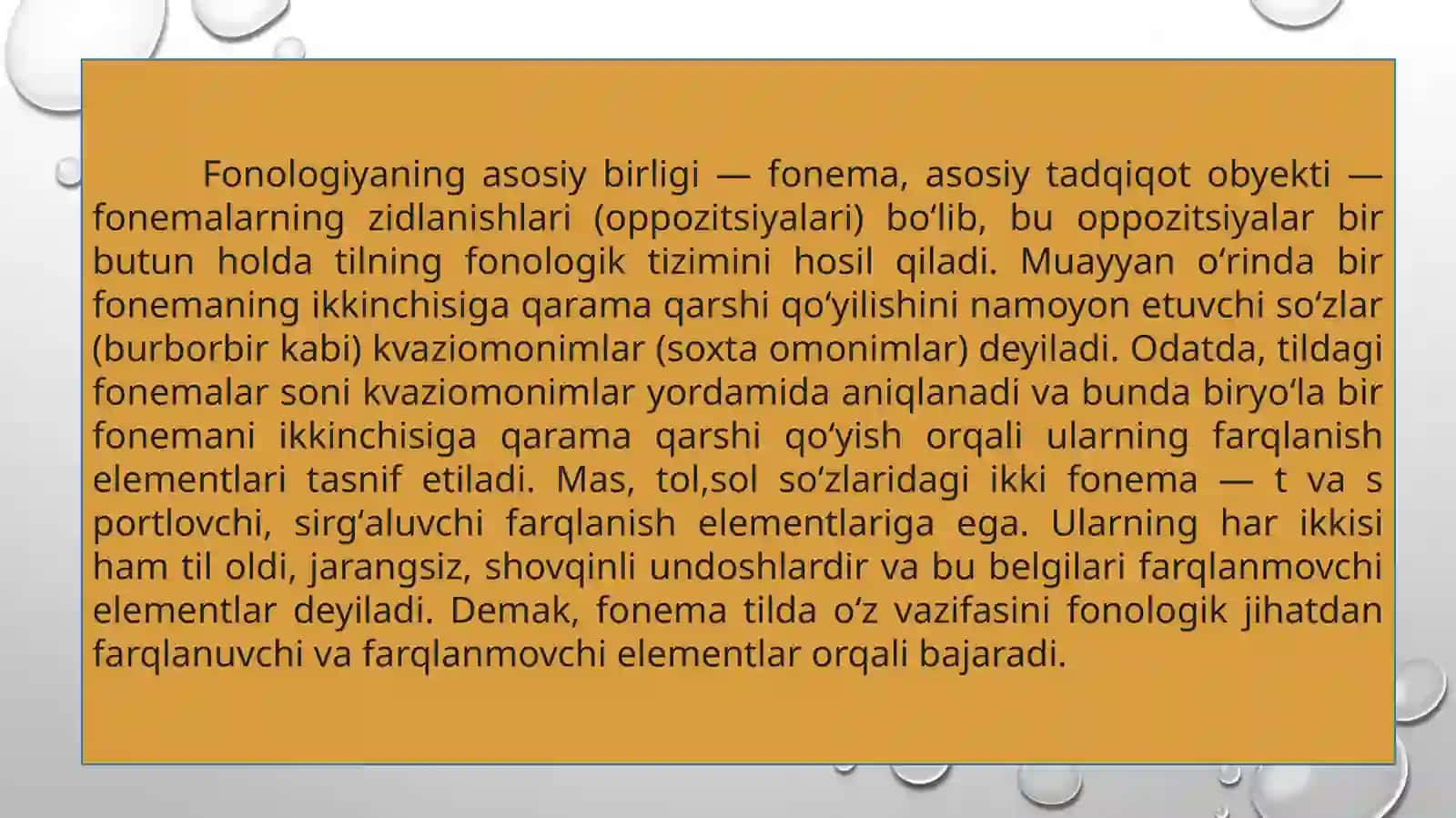 Fonologiya muammolari 4