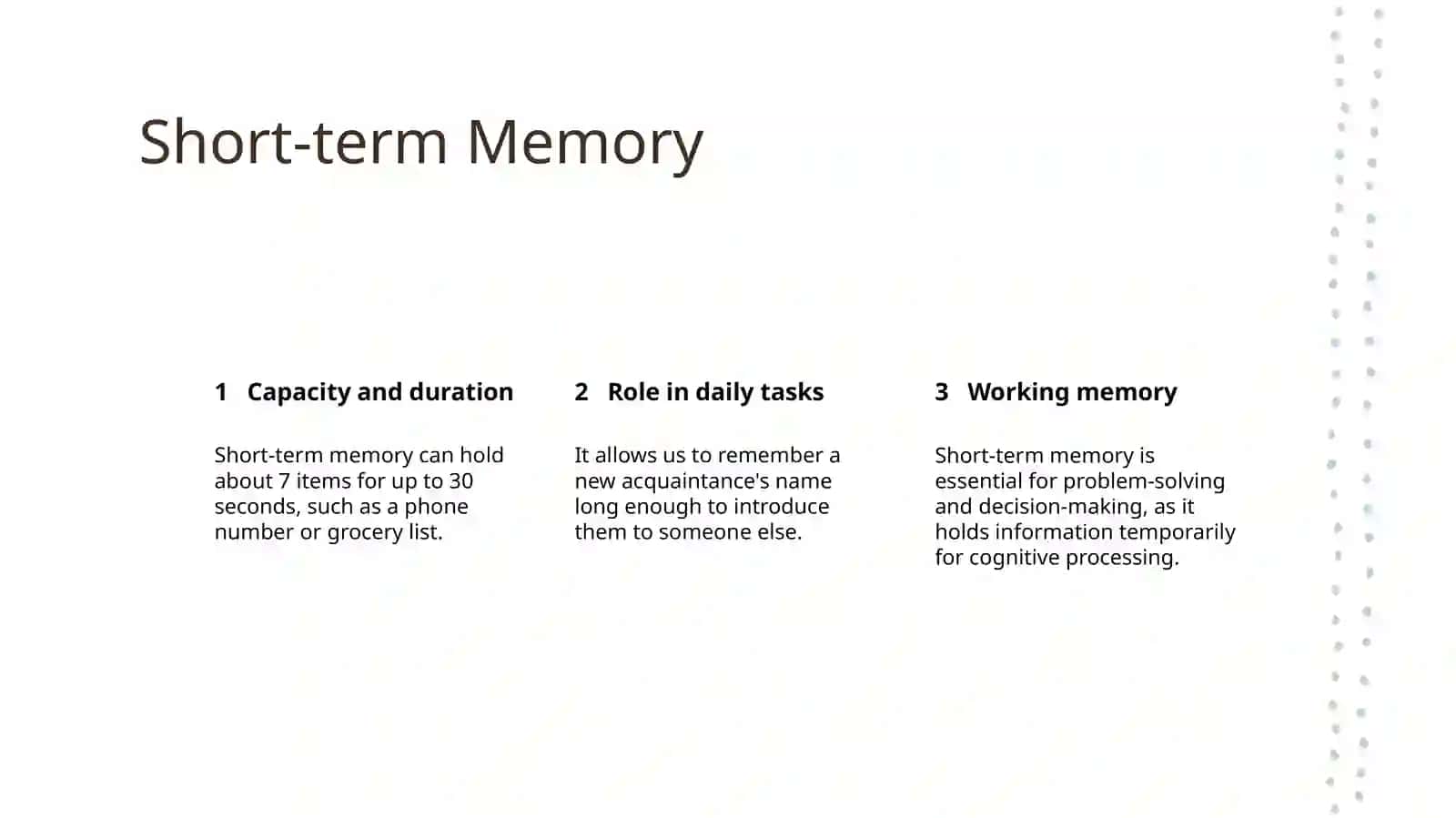 Stages of memory 4