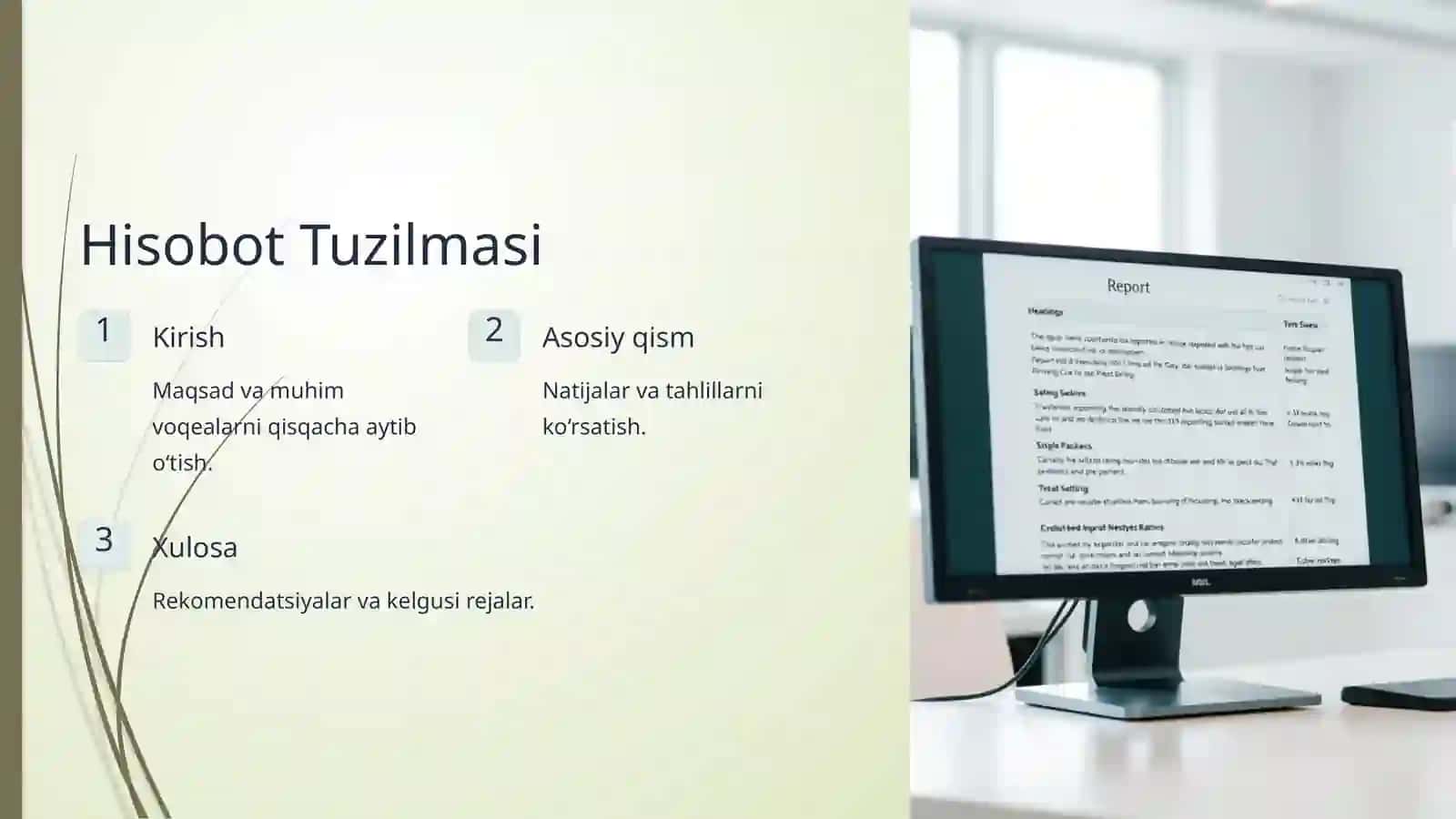 Haftalik Hisobot Yozish Tartibi 4