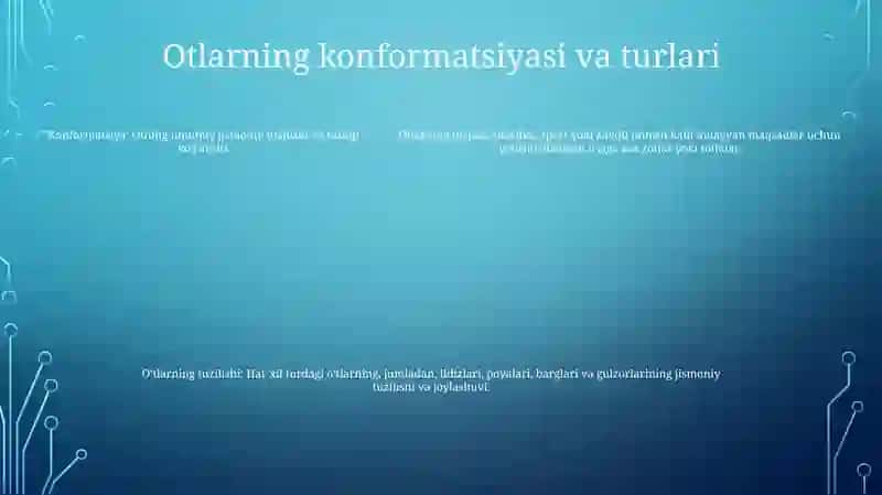 Otlarning Yasalishi 4