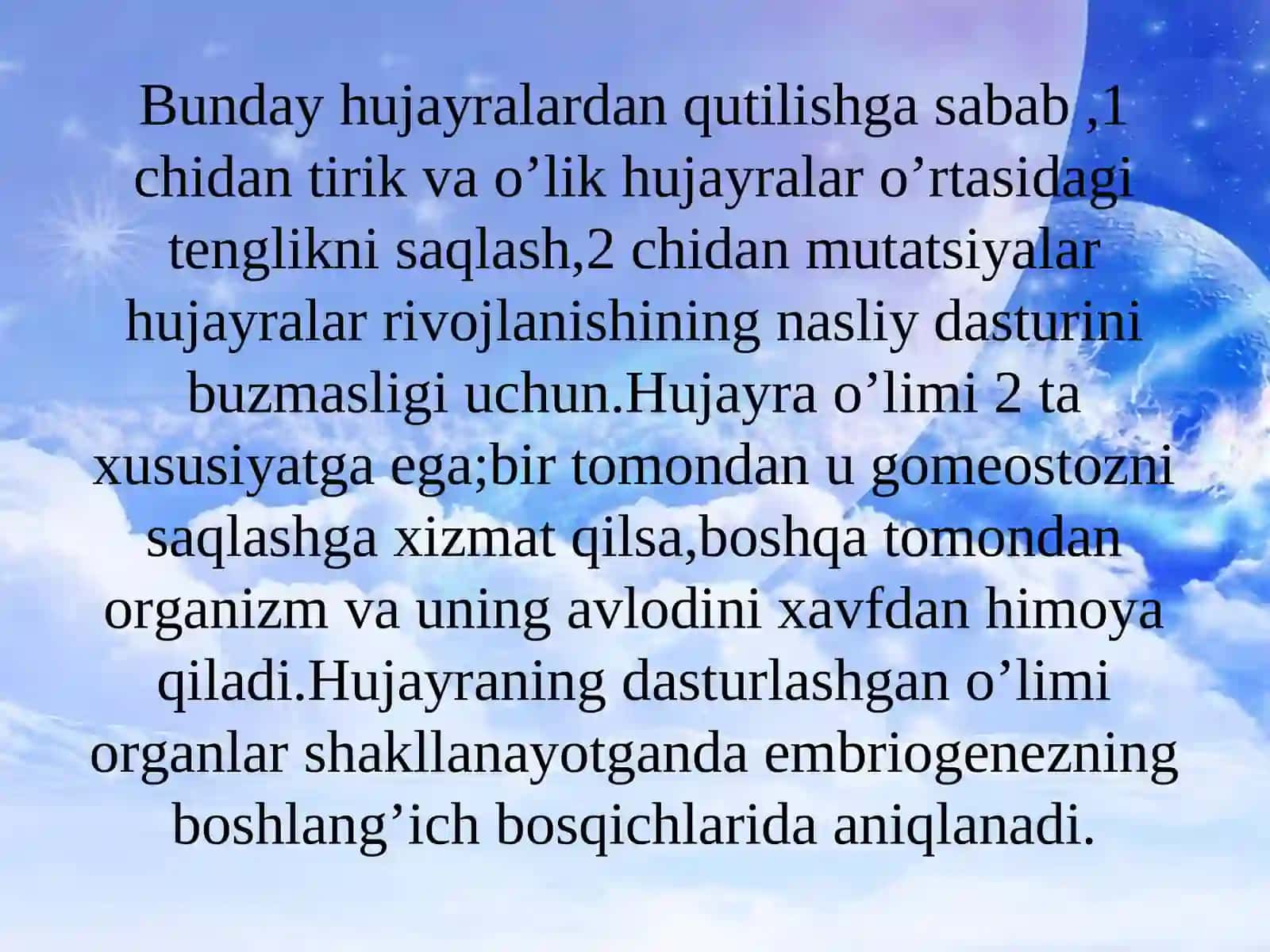 DASTURLASHGAN HUJAYRA O’LIMI (APOPTOZ) 4