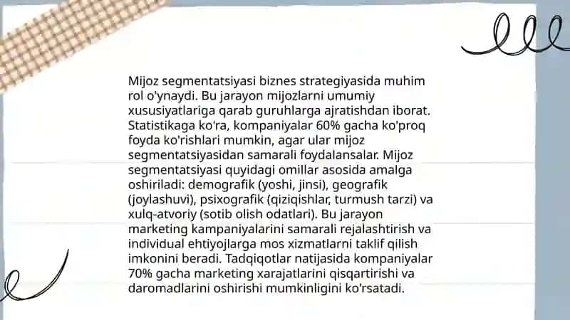 Marketing uchun klaster 4