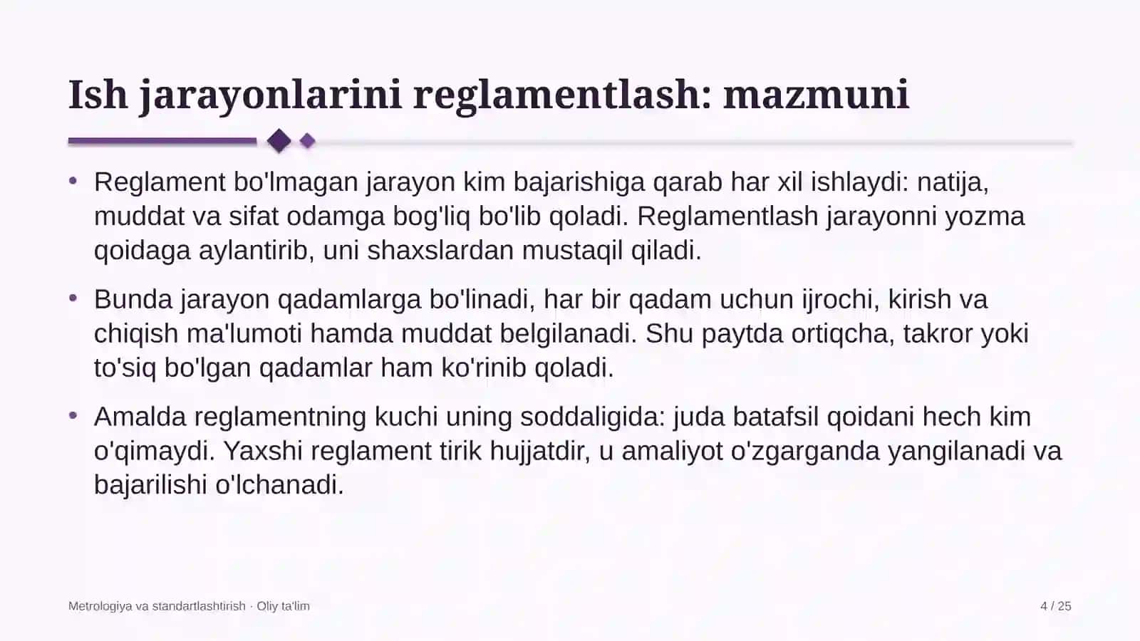 Elektronika sanoatida ish jarayonlarini reglamentlash 4