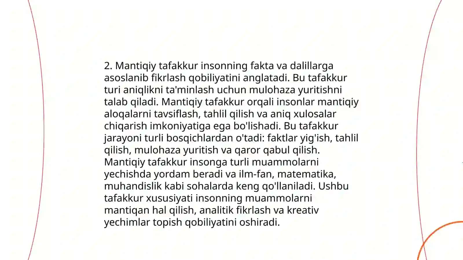 Tafakkur Operatsiyalari 4